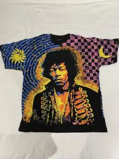 【90s・シングル】ジミ・ヘンドリックス 大判マルチプリント Tシャツ L 希少