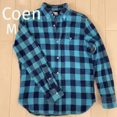 Coen 長袖シャツ Mサイズ ギンガムチェック