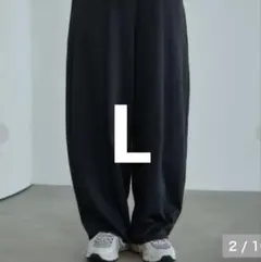 しまむら　田中里奈　mysa closet コクーンパンツ　濃灰　L