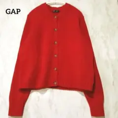 【ギャップ】トップス/ニットカーディガン/ ボタン付き/レッド系/ XL