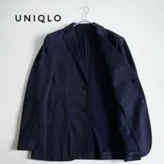 美品✨ UNIQLO 感動ジャケット 洗える グレンチェック ストレッチ M