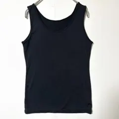 無地 タンクトップ 黒 L ストレッチ インナー レディース i