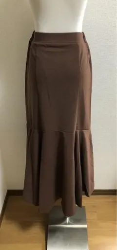 マーメイドフレアスカート☆秋カラー　ブラウン