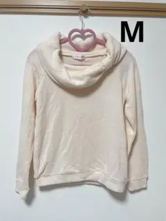 COLZA コルザ オフタートルニット M 淡いピンク 春ニット