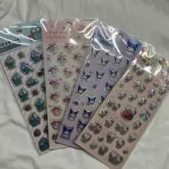 ぷくっとシール　クロミ・マイメロ・ハンギョドン・ハローキティ