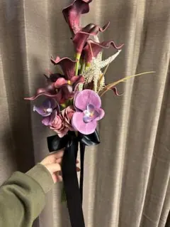 アーティシャルフラワー　ボルドー