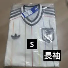 adidas 日本代表 長袖 アウェイユニフォーム 2XL 肩ライン水色 | Mercari