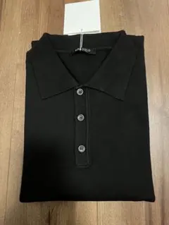 【TaJ】新品タグ付き ARCODIO ニットポロ 半袖 ホワイト M 半袖ポロネックニット - ARCODIO