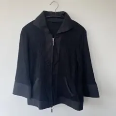 leilian レリアン　黒いジッパー付きジャケット