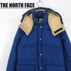 ★茶タグ USA製★ノースフェイス 中綿ジャケット パファージャケット ブルー