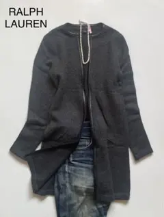 【ラルフローレン】カシミヤ ニットジャケットカーディガン コート 羽織り ロング