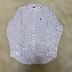 ラルフローレン 長袖シャツ160 チェック 美品