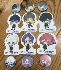 ブルーロック×セイムス オリジナルステッカー 缶バッジ セット