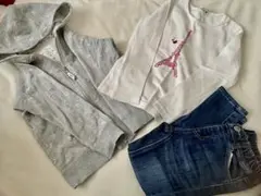 子供服/まとめ売り/110㎝/120㎝/3点セット/パーカー/デニム/ロンT