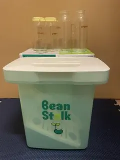 Pigeon 産院用哺乳瓶 4本 bean stalk 消毒ケース