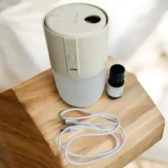 【ラベンダーオイル付き】アロマディフューザー クリーム色