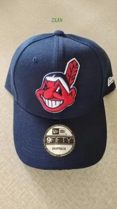 ニューエラ　インディアンズ　チャンピオン記念　オフホワイト帽子 ニューエラ インディアンズ チャンピオン記念 オフホワイト帽子