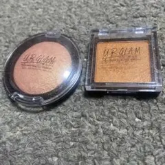 URGLAM オレンジアイシャドウとチーク