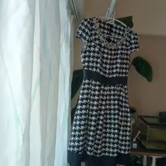 ソブレ海外輸入品　格子柄ノースリーブワンピース