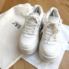 【美品】ZARA 厚底スニーカー　プラットフォームスニーカー 37