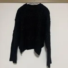 ZARA ブラック ケーブルニット セーター M