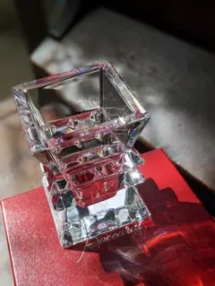 【極美品 送料込み】バカラ アーキテクチャー クリスタル フラワーベース 花瓶 極美品 送料込み】バカラ アーキテクチャー クリスタル フラワー