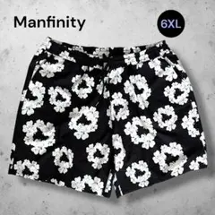 Manfinity 短褲 6XL 大尺碼 印花 簡約黑白 夏