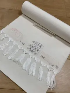 みその結城紬　反物　絹織物　汚れ有