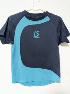 140 Luz e Sombra Tシャツ ネイビー×ターコイズのサムネイル