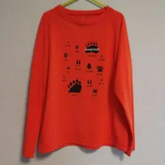 mont-bell 長袖カットソー 140 オレンジ