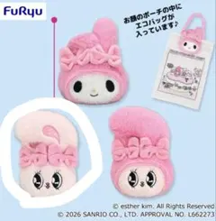 エスターバニー×マイメロディ フェイスマスコット付きエコバッグ リボンバニー