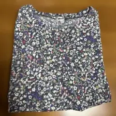 bloom 花柄 七分袖 トップス LLサイズ　　used品