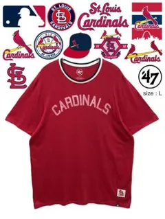 MLB　St. Louis Cardinals　リンガーT　L　赤　USA古着のサムネイル