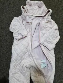 UNIQLO フード付きキルティングロンパース