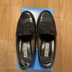 HARUTAブラックローファー
