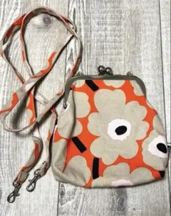 Marimekko マリメッコ Unikko ウニッコ がま口ショルダー ポーチ