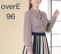 overE ループボウタイブラウス 96 ネイビー | Mercari