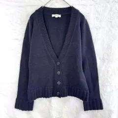 MK KLEIN エムケークランプリュス　カーディガン　Vネック ブラック