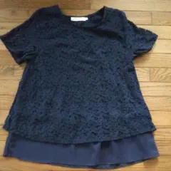 SM2 BLUE  ネイビー トップス  L