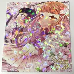 春夏秋冬代行者 春の舞 キラキラ特典ミニ色紙イラストカード 複製サイン入り
