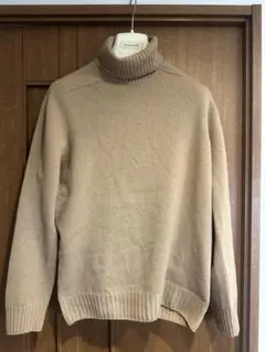 GRAN SASSO タートルネックニット ベージュ⭐️48⭐️破格‼️現行ロゴ‼️