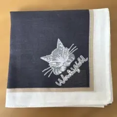 【未使用】わちふぃーるど ダヤン ハンカチ 紺のサムネイル
