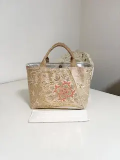 極美品】ダイアナ 2wayバッグ レース べっ甲ハンドル イエロー 黄 