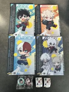 僕のヒーローアカデミア くら寿司　コラボ マルチシート　ヒロアカ　4枚　缶バッジ