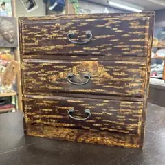 昭和レトロ　アンティーク　木製　小物入れ骨董品　日本家具　ヴィンテージ