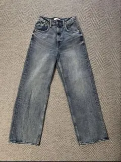 AZUL グレー ワイドレッグデニム size S