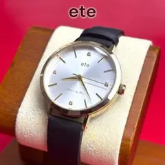 【美品】ete エテ 腕時計 レザーベルト 可動品 ブラック×ゴールド ete（腕時計）のフリマアイテム一覧