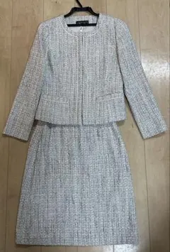 INDIVI ツイードスーツ ジャケット36・スカート38サイズ　入学式　卒業式
