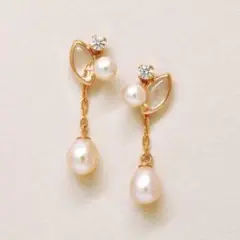 k18 ピアス(両耳用)