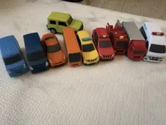 【はたらく車・乗用車】ミニカー 9台セット まとめ売り（パトカー・救急車など）